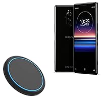 BoxWave Charger Compatible with Sony Xperia 1 Professional Edition - SwiftCharge PowerDisc Wireless Charger (15W), Qi Wireless 15W Circular Desktop Charger