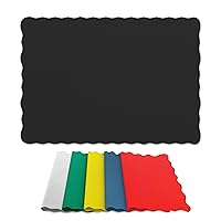 Paper Placemats for Dining Table – Disposable Scalloped Edges Color Table Mats Great for Parties and Christmas Table Decorations 10