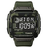 Timex Men's Command Quartz Watch with Silicone Strap, Green, 26 (Model: TW5M20400)