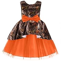 Puffy Tulle and Camo Flower Girl Pageant Dress Little Bridesmaid Gowns