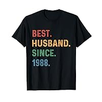 Best Husband Since 1988 36th Wedding Anniversary Epic Couple T-Shirt