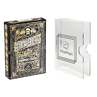 MilesMagic Theory11 Piracy Playing Cards Very Limited Edition Poker Collectible Rare Deck with Crystal Clear Acrylic Transparent Card Protector Clip