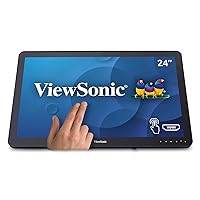 ViewSonic TD2430 24in 1080p 10-Point Multi Touch Screen Monitor HDMI, DisplayPort (Renewed)