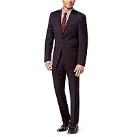 Calvin Klein Mens Textured Two Button Formal Suit