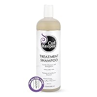 Curl Keeper Treatment Shampoo for Curly Hair, 33.8 Fl Oz - Daily Hair Shampoo Gently Cleanses & Strengthens All Curl Types - Rebuilds & Restores Damaged Hair - Water Based & Sulfate Free Shampoo