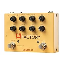 SONICAKE Acoustic Guitar Effects Pedal with Analog Preamp and Digital Reverb Acoustic Instruments with XLR Output - A Factory