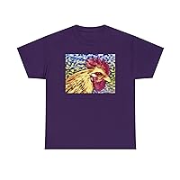 Rooster 'Spencer #2' Unisex Heavy Cotton Tee Purple / 5XL