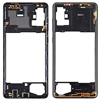 Mobile Phone Replacement Part Middle Frame Bezel Plate for Samsung A71 Phone Accessories, Black
