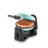 DASH Flip Belgian Waffle Maker With Non-Stick Coating for Individual 1