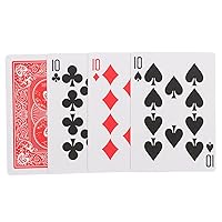ERINGOGO 4pcs Spades Portable Paper Poker Cards Table Cards Playing Cards Poker Deck of Cards Entertainment Card Paper Game Props Deck Props Gift Gaming Cards Major Poker Table Toy
