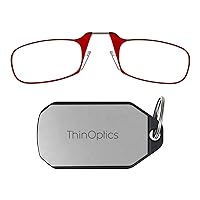 Keychain Case and Readers Rectangular Reading Glasses