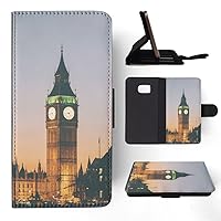 London Big Ben Clock Tower #1 FLIP Wallet Phone CASE Cover for Samsung Galaxy S7 Edge