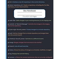 Dev Notebook: Notebook with Git Cheatsheet for Software Developers | 110 pages, 7.5 x 9.25
