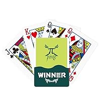 Mathematical Science Pirate Pi Winner Poker Playing Card Classic Game