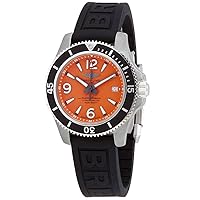 Breitling Superocean Automatic Chronometer Orange Dial Men's Watch A17366D71O1S2