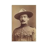Portrait of Robert Baden Powell, Founder of The Boy Scouts Canvas Art Poster And Wall Art Picture Print Modern Family Bedroom Decor Posters 12x18inch(30x45cm)