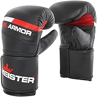 Meister Gel Armor Full-Grain Cowhide Leather Bag Mitts w/Wrist Support (12oz - 16oz)