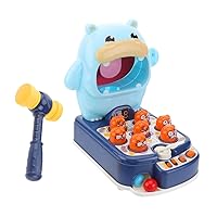 ERINGOGO 1 Set Hippo Table Learning and Educational Toys Whack Hammering Game Toy Electric Pounding Hammer Puzzle Toy Children’s Toys Ball Game Abs Desktop Props