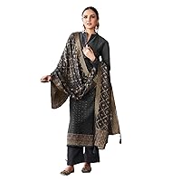 Grey Heavy Handwork Indian Woman Embroiderd Silk Punjabi Stitched Wedding Pant Suit Hit Design 2322