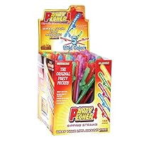 Party Pecker Sipping Straws Assorted Colors 144 Per Display