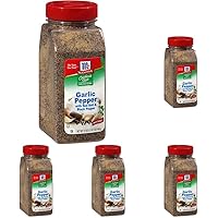 California Style Garlic Pepper with Red Bell & Black Pepper Coarse Grind Seasoning, 17 oz (Pack of 5)
