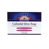 Heritage Store Bath Soap, Colloidal Silver, 3.5 Ounce