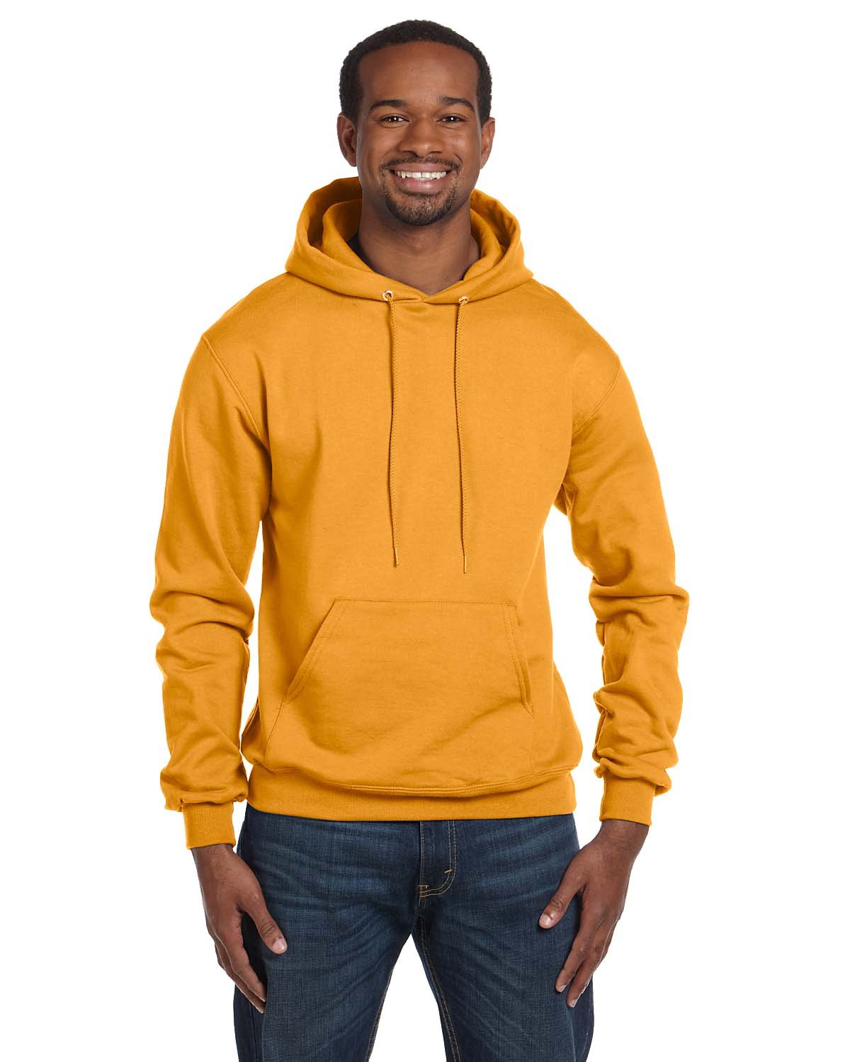 Champion Hooded Sweatshirt, Gold, XXX-Large