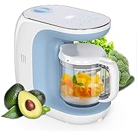 Baby Food Processor Maker Steamer and Blender, Multi-Functional Food Steamer Puree Grinder Machine, Auto Cooking & Shut-Off, Touch Control Panel, Defrost & Steaming Baby Food Mills