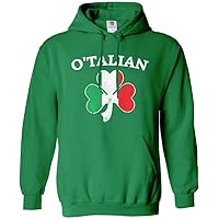 Threadrock O'Talian Italian Irish Shamrock Unisex Hoodie Sweatshirt