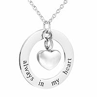 Foreverlove I Love You to the Moon and Back Urn Necklace for Ashes Memorial Cremation Pendant Jewelry