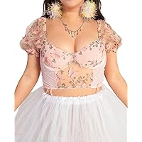 iHeartRaves Women's Cut Out Crop Top
