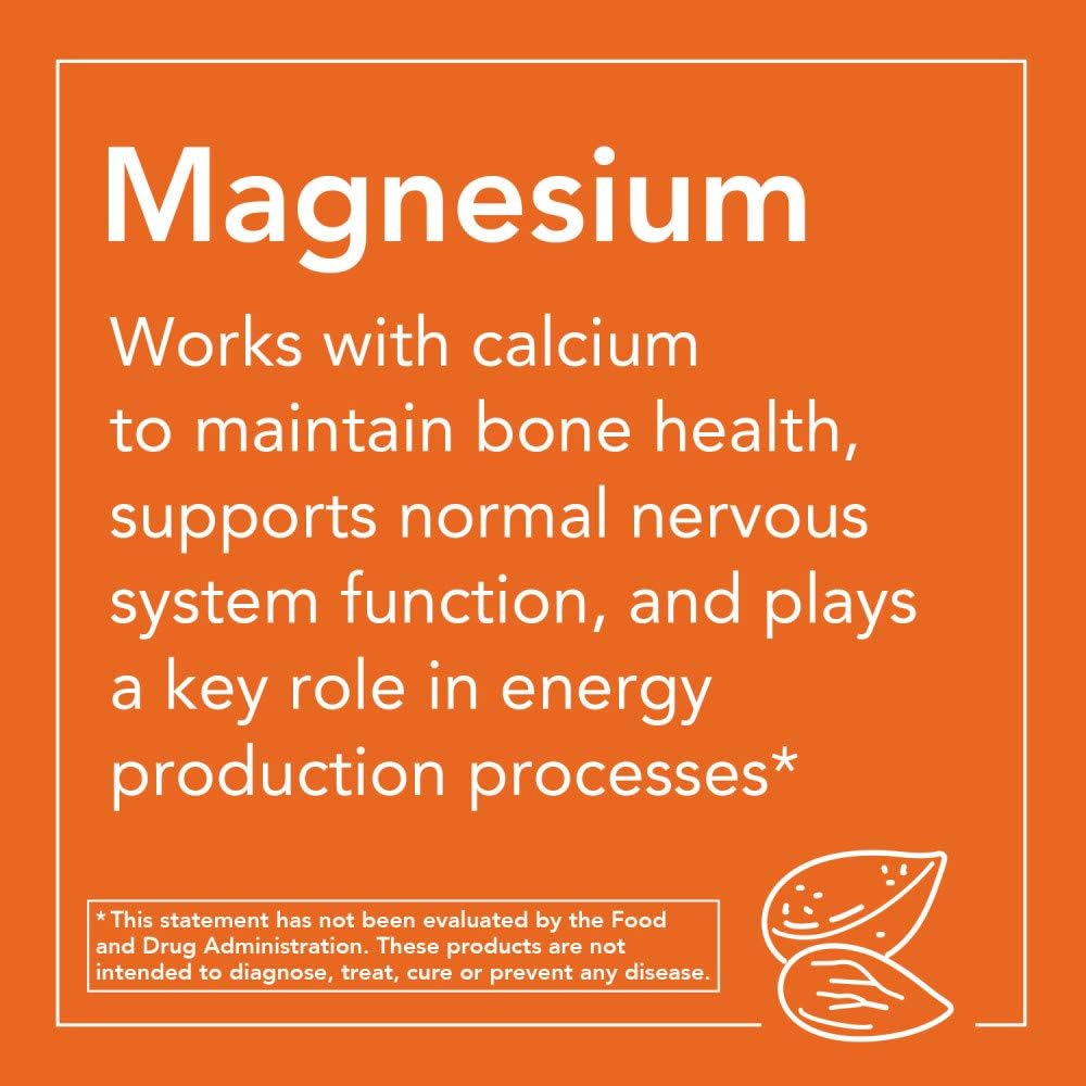 NOW Magnesium 400mg, 180 Veg Capsules