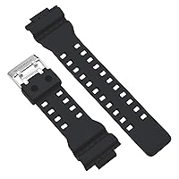 Genuine Replacement for Watch Band Black Strap 16mm Casio #10427899 GA-110RG-1A GA-710-1A GA-710-1A2
