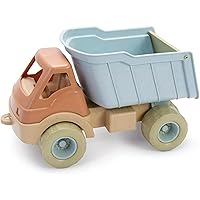 Dantoys BIO Kids’ Big Dump Truck, Green Sugarcane Bioplastic Toy, Indoor & Outdoor Play, Safe Rounded Edges, Role Play, Sensory Exploration with Sand & Water, Motor Skills, Made in Denmark, Ages 2+