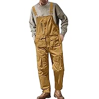 Overalls for Men Work Plus Size Baggy Cargo Pants Summer 2024 Trendy Coveralls Jumpsuits with Pockets