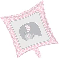 Creative Converting 317222 Pink Elephant Baby Shower Metallic Balloon, 18