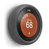 elago Controller Grip Compatible with Nest Learning Thermostat® 3rd & 2nd Generation (Dark Grey) - Harmless Silicone Material, Improve Grip, Easy Installation (Not compatible: 1st Generation, E, 2020)