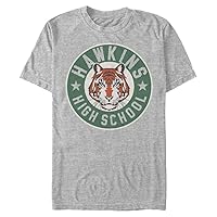 Stranger Things Men's Big & Tall Hawkins High Tiger Emblem T-Shirt