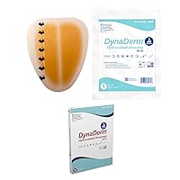 DynaDerm Hydrocolloid Dressings, Sterile Moist Bandages Used for Sacral Wounds, 6