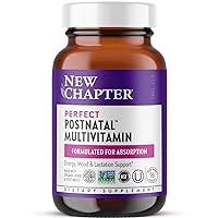 Postnatal Vitamins Lactation Supplement, Complete Multivitamin with Fermented Vitamin D3 + B Vitamins, Made with Organic Vegetables & Herbs, Non-GMO Ingredients, 96 Count