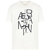 A｜X ARMANI EXCHANGE Men's Regular Fit Pima Cotton Large Logo Tee