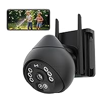 4MP Security Cameras Outdoor, 2K HD WiFi Outdoor Security Camera with 360°PTZ, Wired Outside Cameras for Home Security, Auto Tracking, Motion&Siren, Two-Way Talk