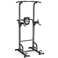 Power Tower Pull Up Dip Station Assistive Trainer Multi-Function Home Gym Strength Training Fitness Equipment 440LBS