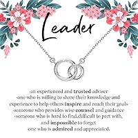 TGBJE Leader Gift Leader Necklace Mentor Gift Leadership Gifts Boss Leaving Gifts Retirement Gifts Appreciation Gifts