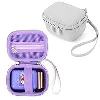 EVA Hard Carrying Case Compatible with Bitzee Interactive Toy Digital Pet and Case, with Lanyard&Hand Strap, Gifts for Virtual Pet Enthusiast/Girls & Boys (Light Grey-Case Only)