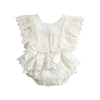 CIYCUIT Baby Girl Lace Romper Boho Clothes Newborn Photography Outfits