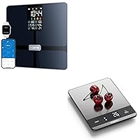 RENPHO Smart Scale for Body Weight 400lb and Digital Kitchen Scale 11lb Bundle