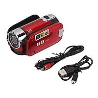 Pilipane Full HD 1080P Video Camera Camcorder,Digital Camera Recorder,Digital Zoom Camcorder Camera - 16MP, 270° Rotation, 2.7 Inch Color Screen, 16X Zoom Digital Camcorders (red)