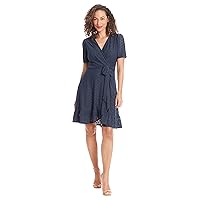 London Times Summer Ruffle Short Cocktail Petite Dresses for Women Party