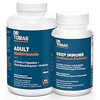 Dr. Tobias Deep Immune Probiotics & Prebiotics and Adult Multivitamin for Overall Health & Digestion Support